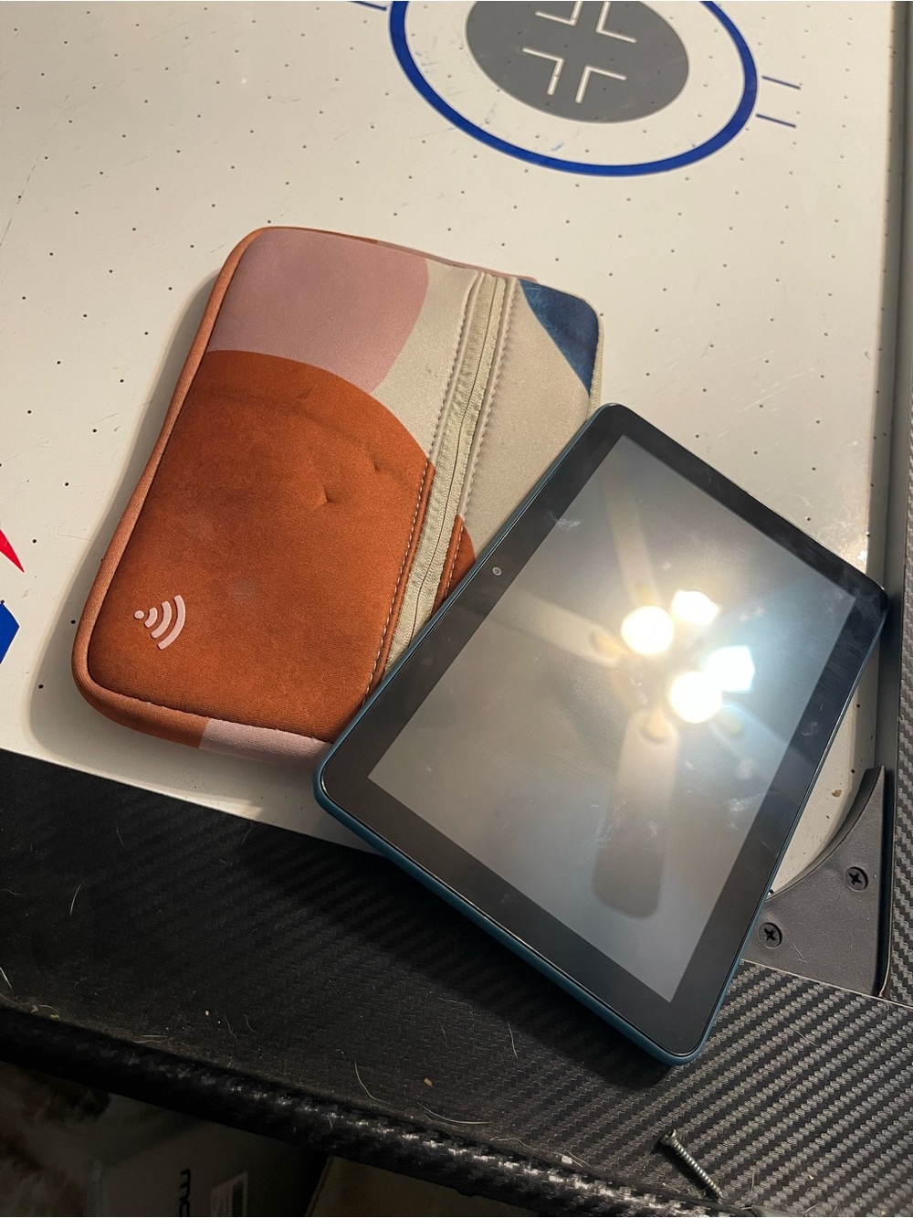 Amazon Fire tablet with case